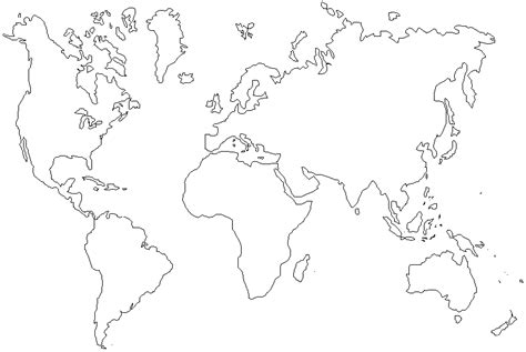Mapamundi Para Colorear E Imprimir Planisferio Por Continentes Para