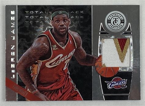 Only 1 available and it's in 9 people's carts. Lot Detail - LeBron James 2013-14 Panini Totally Certified 1 of 1 Game Used Jersey Patch Card #151