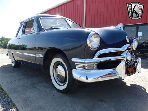 Sheridan Blue 1950 Ford Custom Flathead 8 Cylinder 3 Speed Column