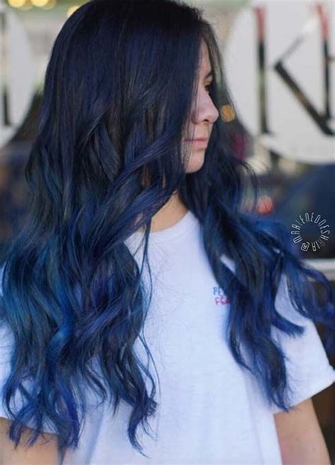 Royal blue is a shade of blue that's lighter than navy blue. 50 Magically Blue Denim Hair Colors You Will Love | Denim ...