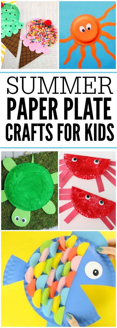 Free crafts for kids, including paper crafts, art projects, kid's craft recipes, easy craft projects for children, arts and crafts. Easy Summer Paper Plate Crafts for Kids- Plates make great ...