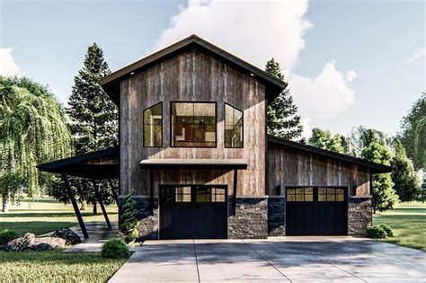 Garage apartment cost,garage apartment for rent,garage apartment ideas. House Plan 963-00349 - Mountain Rustic Plan: 589 Square ...