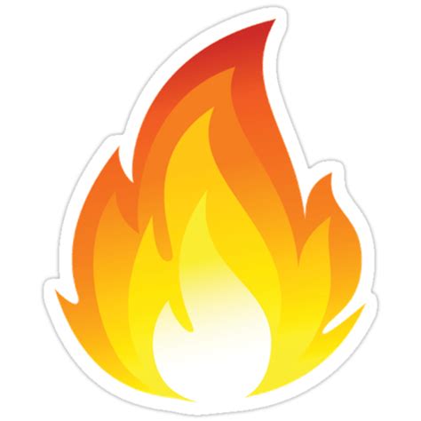 Download free fire png images. "Fire Emoji" Stickers by Ethan Williams | Redbubble