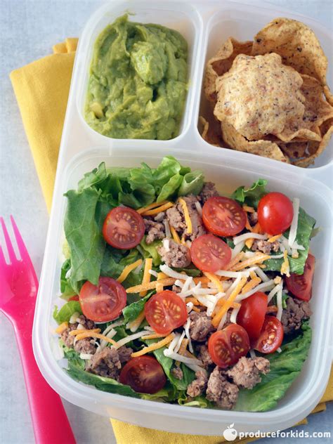 Turkey Taco Salad Bento Box Recipe Naturefresh Farms