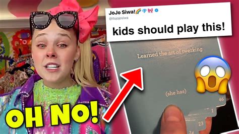 Jojo Siwa Addresses Controversy Over Inappropriate Kids Games Youtube