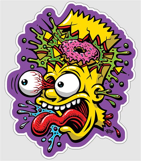 Bart Simpson Street Art Simpsons Fine Art Graffiti Art Museum