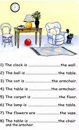In On At Prepositions Exercises Images