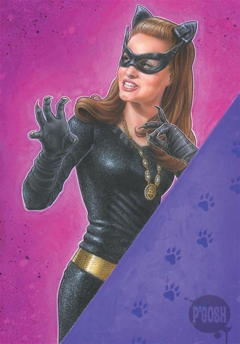 Catwoman Original Painting Pgosh