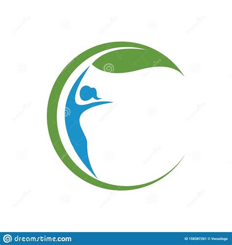 Women Health And Wellness Vector Logo Design Template Stock Vector