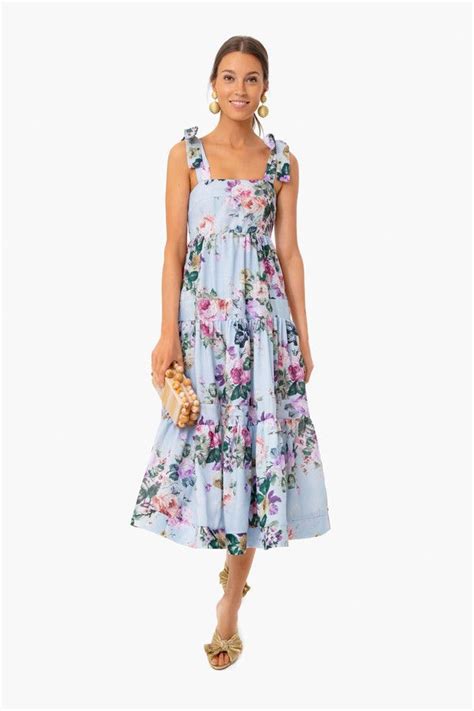 Exclusive Lori Floral Dress Beulah Dresses A Line Skirt Midi Floral Dress