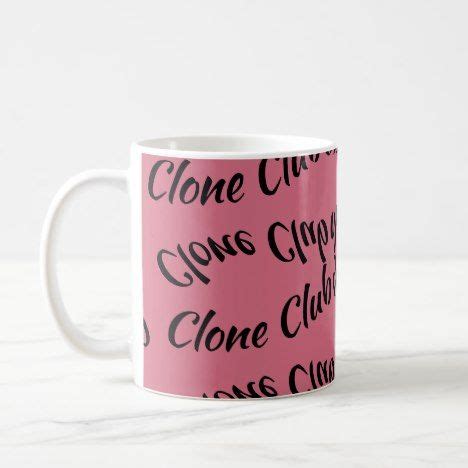 Clone Club Orphan Black Curved Repeat Text Pattern Coffee Mug