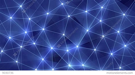 Blue Glow Polygonal Background Loopable 4k 4096x2304 Stock Animation