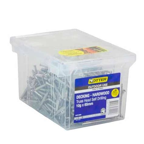 Otter Decking Screws 10g X 65mm Pack Of 500 Stainless Steel Mitre10