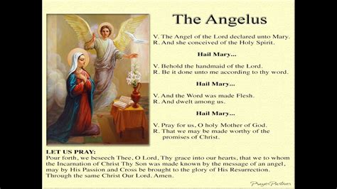 The Angelus A Prayer Of Devotion For The Incarnation Youtube
