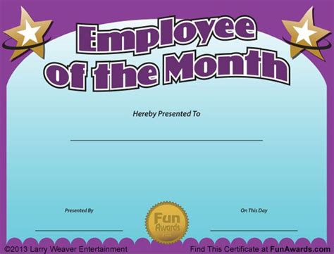 Teacher Of The Month Certificate Template Certificate Templates