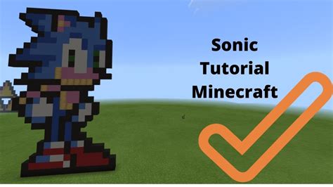 Minecraft Tutorial Sonic Pixel Art Youtube