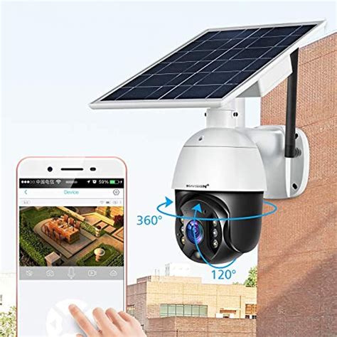 Outdoor Security Camerasolar Powered Battery Wifi Camera Wirefree
