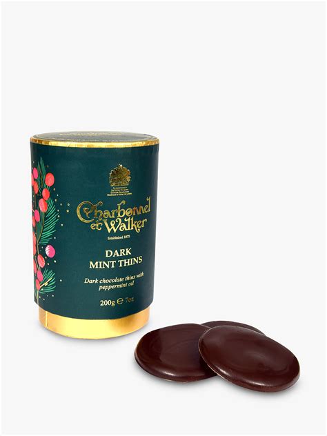 Charbonnel Et Walker Dark Chocolate Mint Thins 200g At John Lewis