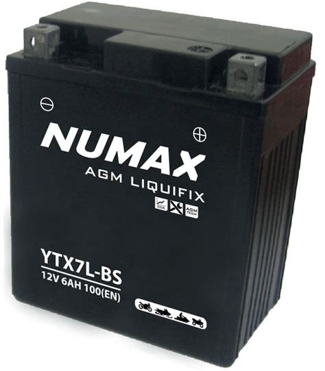 Batterie Moto Numax Premium Agm Ytx7l Bs 12v 6ah 100a