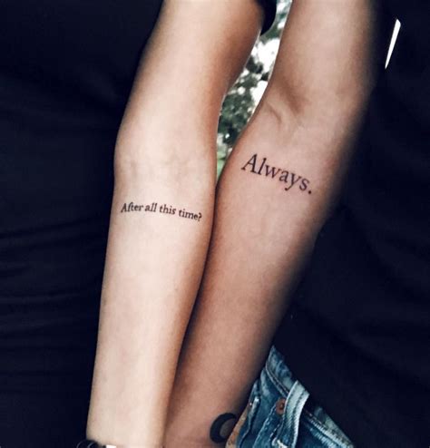 Afterallthistime Always Meaningful Tattoos For Couples Matching
