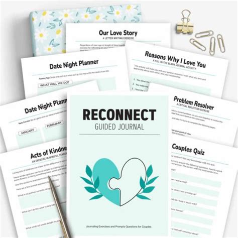 Reconnect Printable Journal For Couples Thriving Good Life