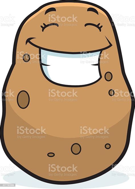 Cartoon Potato Grinning Stock Illustration Download Image Now Brown