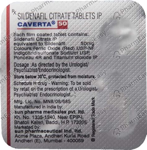 Caverta Mg Tablet Uses Side Effects Price Dosage Pharmeasy