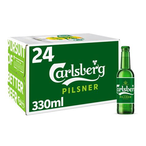 Carlsberg Pilsner Lager Beer 24 X 330ml Bottles Bb Foodservice