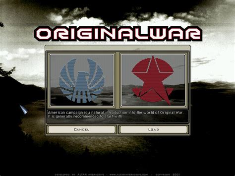 Original War Download 2001 Strategy Game