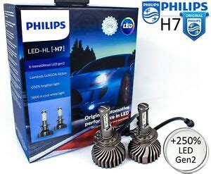 Philips headlights offer more light on the road. PHILIPS H7 LED X-treme Ultinon Gen2 6000K +250% Car Head ...