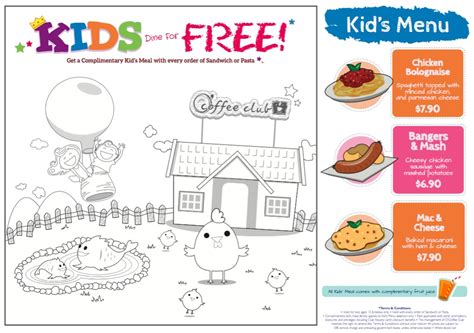 Our kid's menu is something that they will enjoy time and time again. 13 Kids Menus your Children will Love at Cafes ...