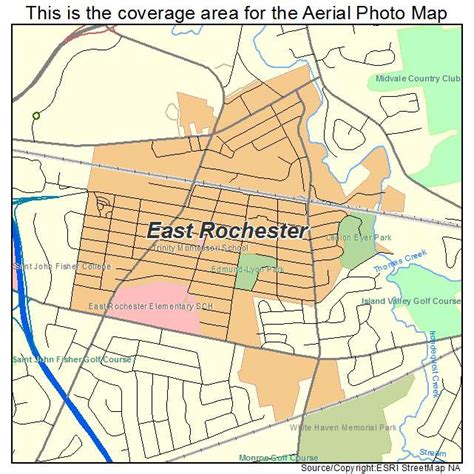Aerial Photography Map Of East Rochester Ny New York