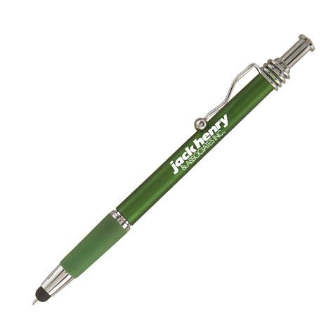 Promotional Metallic Squiggle Pen With Stylus National Pen