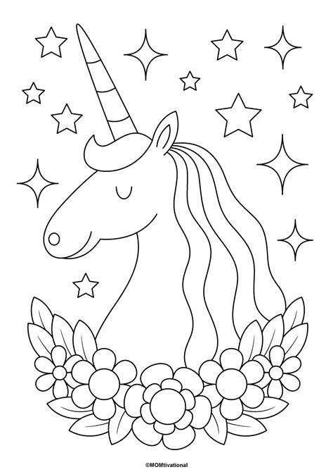Fun And Free Unicorn Coloring Pages For Kids Momtivational