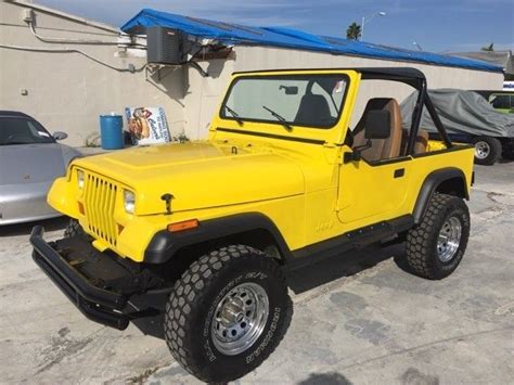 1987 Jeep Wrangler Yj S 1 Miles Yellow 42l L6 Ohv 12v 5 Speed