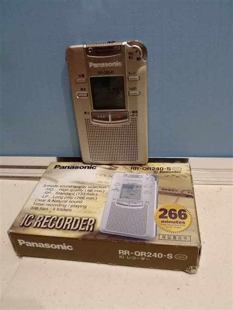 Vintage Panasonic Ic Recorder Pr Qr240 S Audio Voice Recorders On