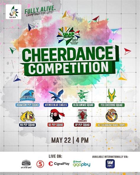 Uaap Cheerdance Competition Comes Fully Alive This May 22 Orange Magazine