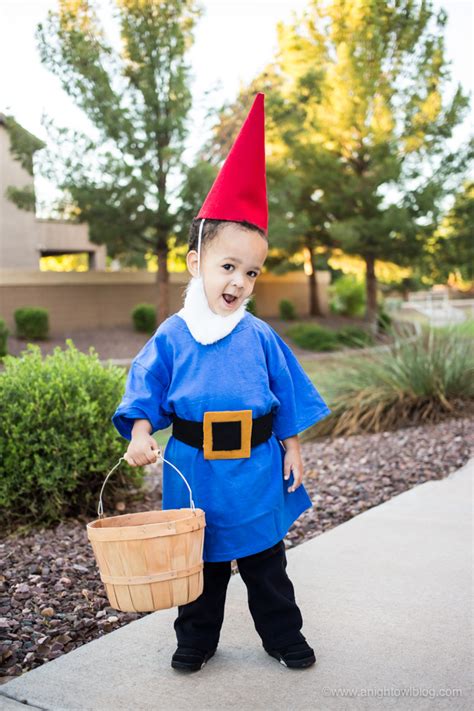 No Sew Garden Gnome Costume A Night Owl Blog