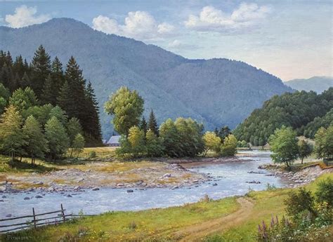 Landscape Oil Paintings Mountain Large Landscape Painting Large