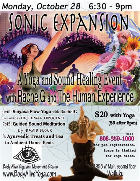 Wailuku HI A Yoga And Sound Healing Event With RachelG And Music By The Human Experience