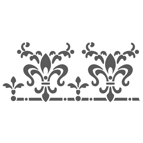 Wall Border Stencils Pattern Laetitia Reusable Template For Diy Wall