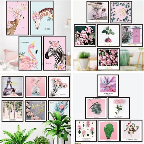 Wuxiang Wall Stickers Girl Heart Pink Romantic Ins Dormitory Decoration Self Adhesive