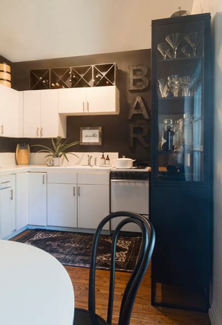 My Houzz Glam Black And White Style In A 550 Square Foot Studio