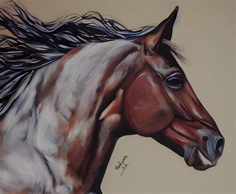 Hand Painted Original Horse Painting Acrylic Painting Painting By