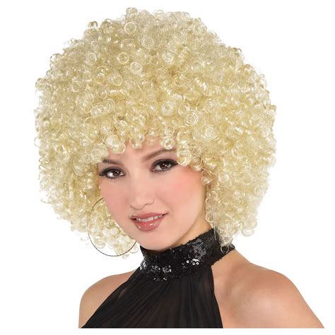 Adult Blonde Afro Wig Party City