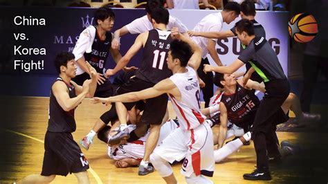 China Korea Basketball Fight 2015 Friendly Basketball Cup Foshan
