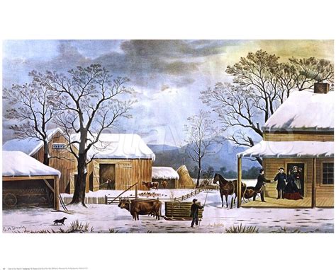 Currier and ives was a successful american printmaking firm based in new york city from 1835 to 1907 headed first by nathaniel currier, and. Currier and Ives - Home, Thanksgiving | Currier and ives ...