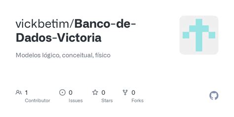 Github Vickbetim Banco De Dados Victoria Modelos L Gico Conceitual F Sico