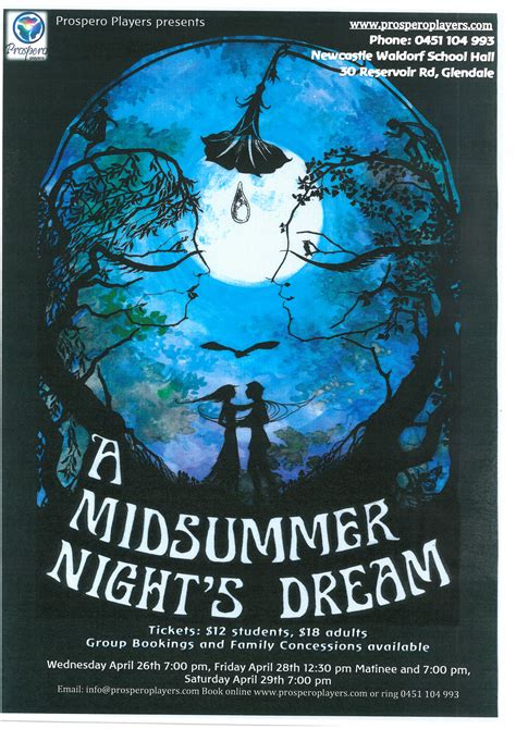 Our Flyer Released For A Midsummer Nights Dream Coming Soon To