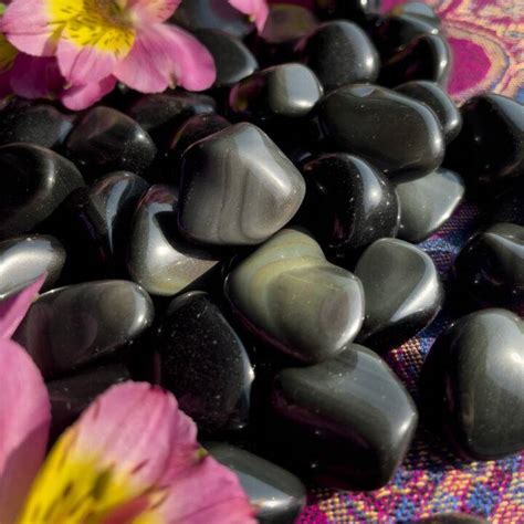 Sage Goddess Small Tumbled Rainbow Obsidian For Emotional Recovery